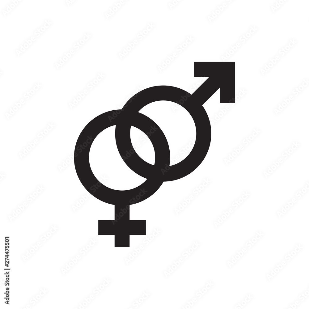 male female sign vector icon male female sign vector icon