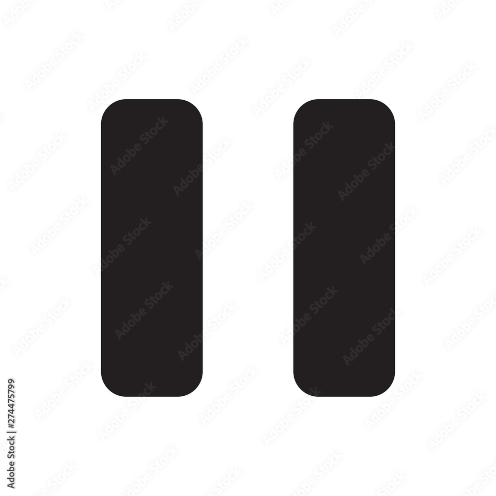 pause vector icon pause vector icon