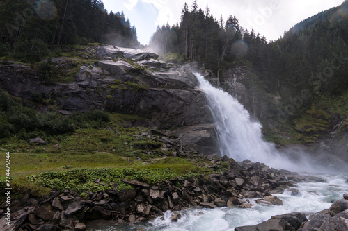 The Krimml Waterfalls in the High Tauern National Park, Salzburg (Austria)
