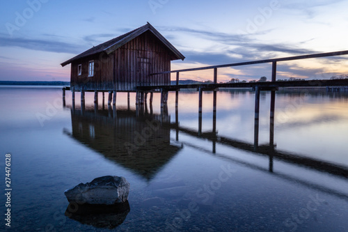 Boathouse at Ammersee in Stegen (Bavaria)