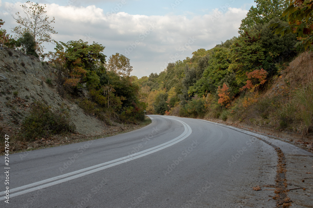 road in mountains