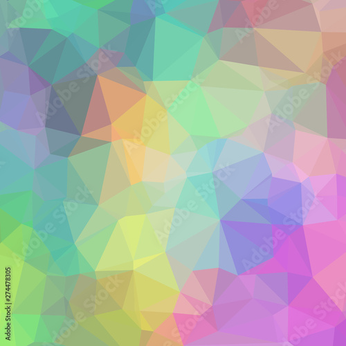 Delicate Colorful Geometric Background of Triangles.