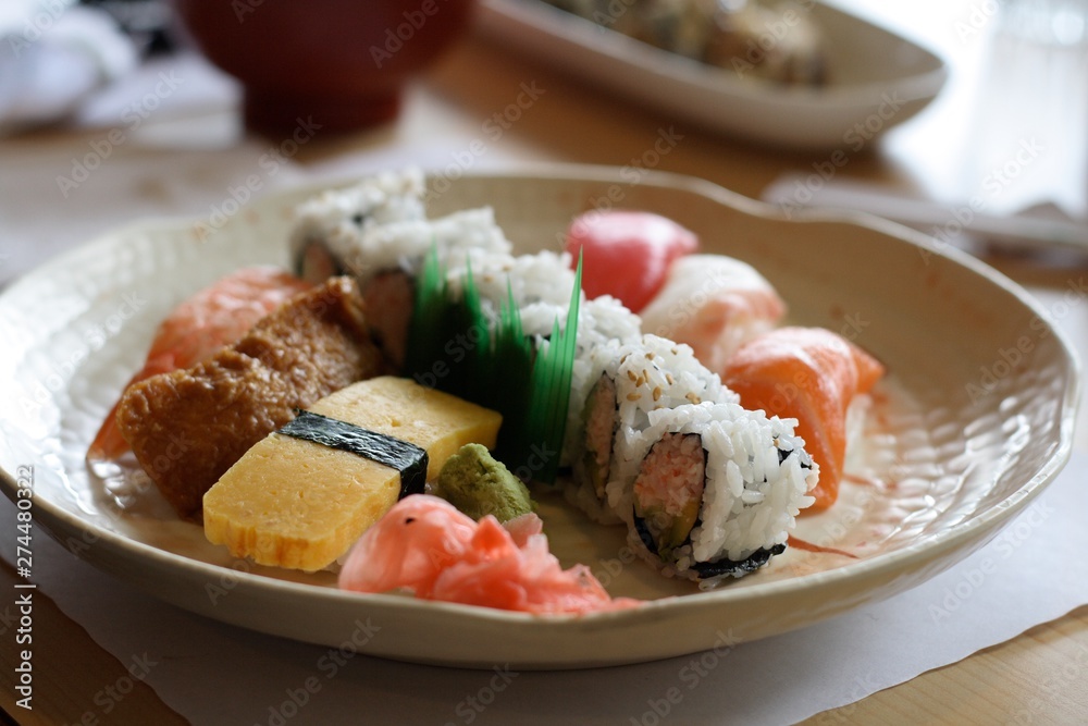 Plate of sushi