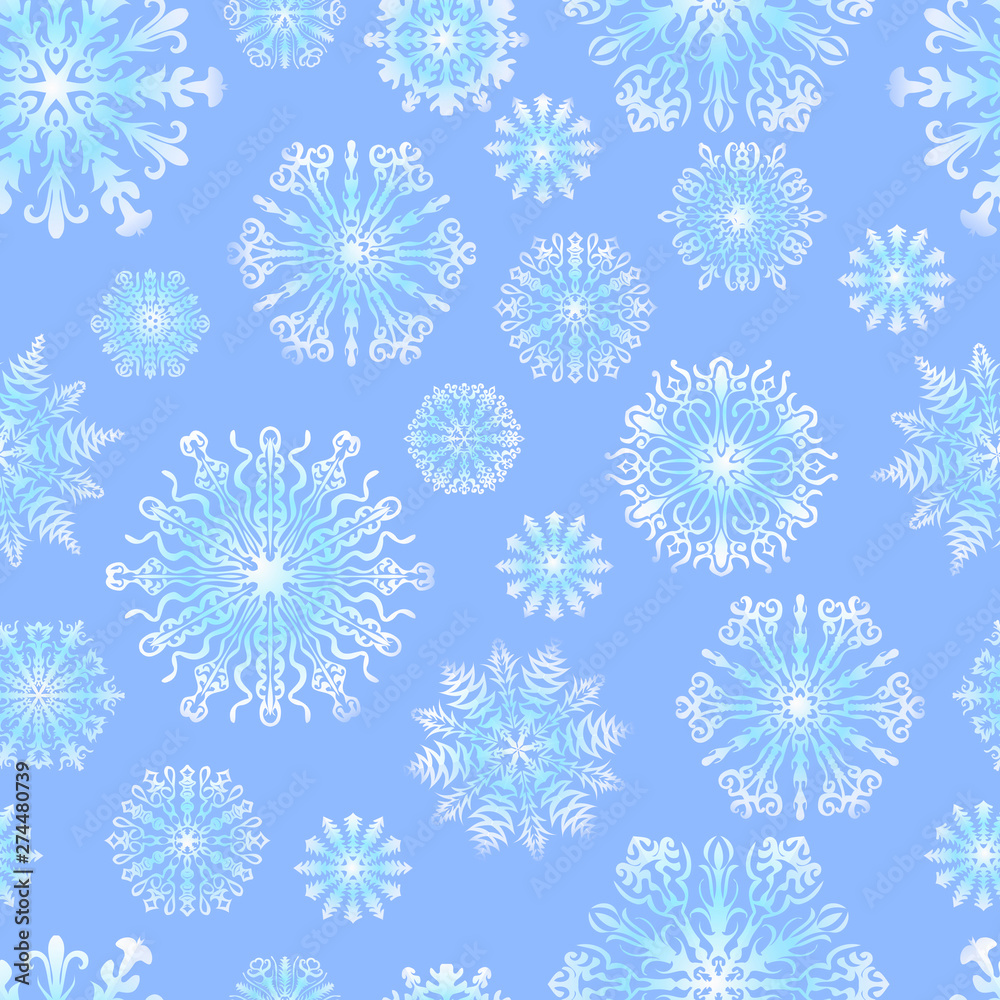 Beautiful Christmas pattern with snowflakes.Vector, EPS10. Beautiful Christmas pattern with snowflakes.Vector, EPS10.
