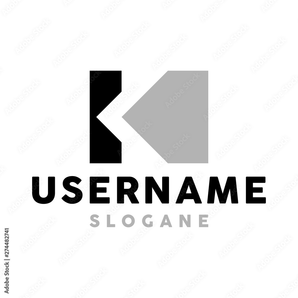 K logo concept vector black and white K logo concept vector black and white