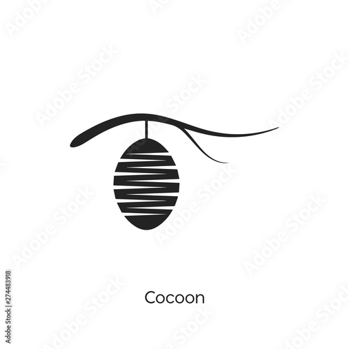 cocoon icon. cocoon icon vector. Linear style sign for mobile concept and web design. cocoon symbol illustration. vector graphics - Vector	