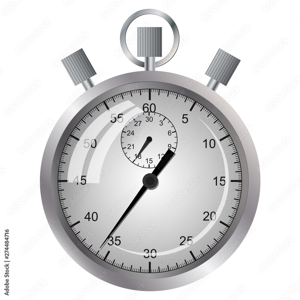 Old arrow stopwatch. On a white background. Old arrow stopwatch. On a white background.