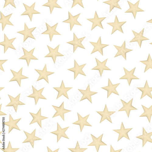 Vector seamless pattern with colored stars. Magical unicorn themed repeat background. Good for children textile  clothes  stationery  baby shower.  .