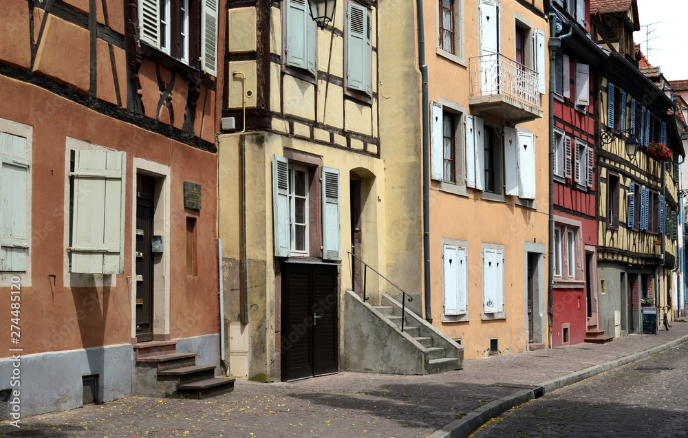 Bunte Hausfassaden in Colmar