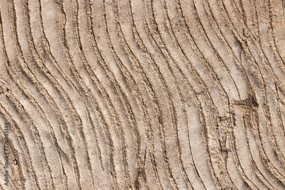 Wavy concrete plaster lines texture Wavy concrete plaster lines texture