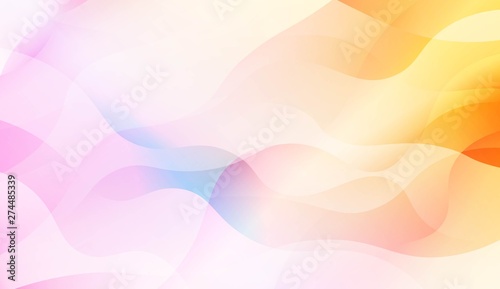 Wavy Background with Lines. Design For Your Header Page, Ad, Poster, Banner. Vector Illustration with Color Gradient.