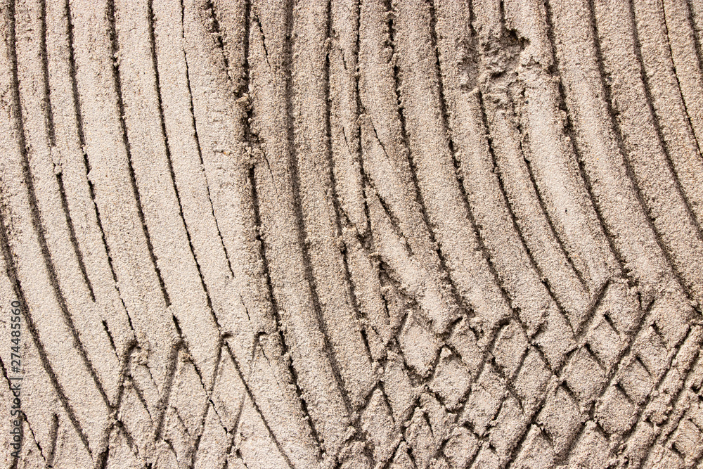 Curved concrete plaster lines texture Curved concrete plaster lines texture
