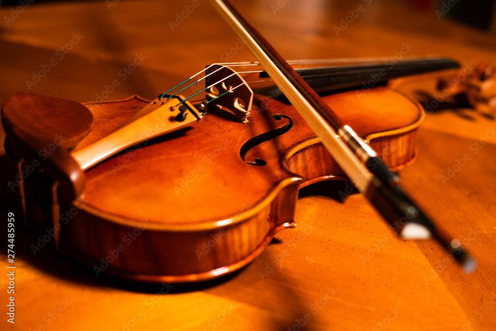 Fototapeta premium Violin and Bow