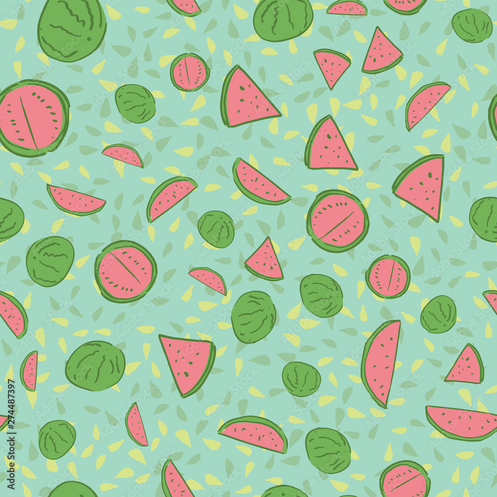 watermelon seamless repeat pattern design watermelon seamless repeat pattern design