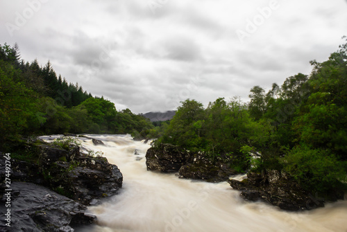 Motion blur of creek in Scotland.