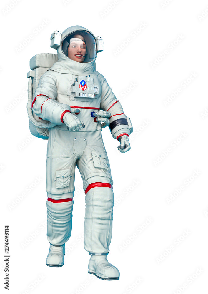 astronaut just walking in a white background astronaut just walking in a white background