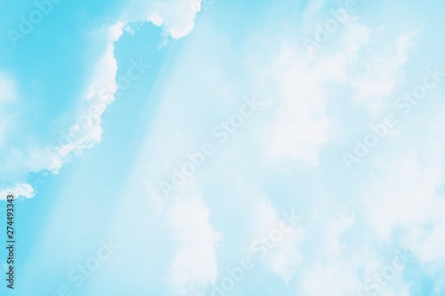Photography Beautiful white soft fluffy clouds on a sky background