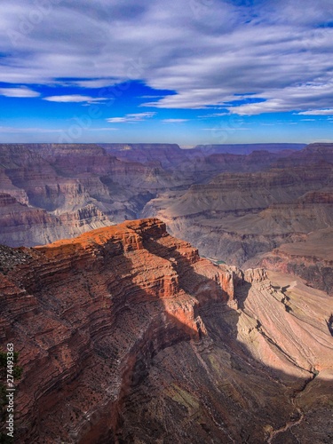 Sky blue background. Natural landscape. Beautiful nature landscape panorama. Grand canyon national park, arizona, usa.