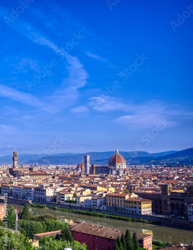 Florence, Italy along the Arno River.