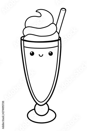 Sweet and delicious milkshake design