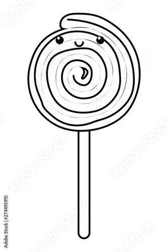 Sweet and delicious lollypop design