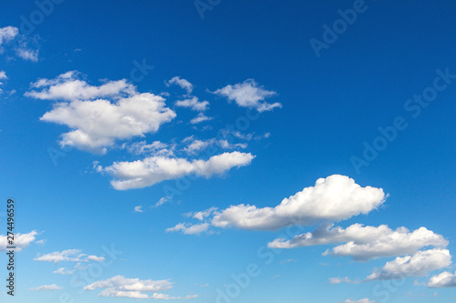 clouds in the blue sky