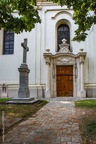 Novi Sad  Serbia June 19  2019  Almaska church is the temple of the saints three hierarchs of the Serbian Orthodox Church in Novi Sad. Of all Orthodox churches in Novi Sad  Almaska is the biggest one.