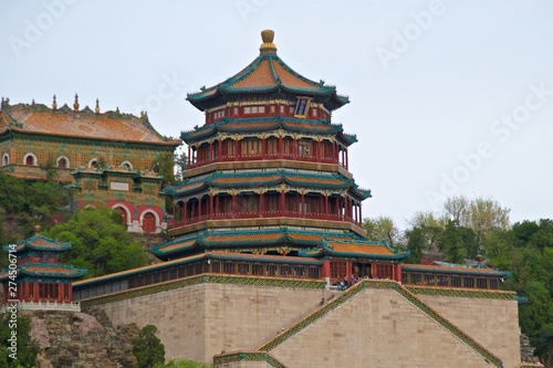Tower at Summer Palace in Beijing  China