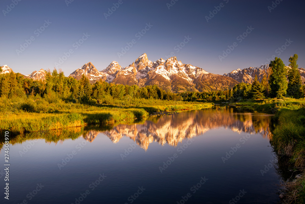 grand teton national park mountains and river