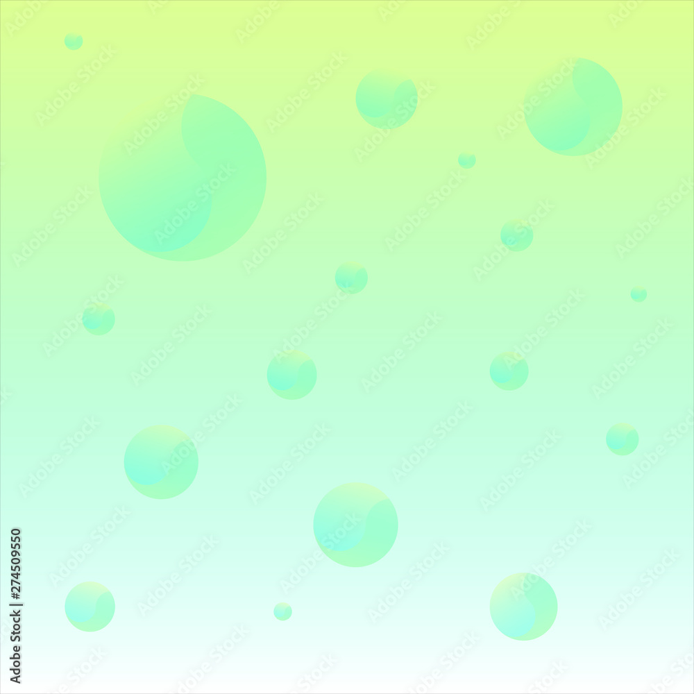 green and blue gradient color circle pattern background vector