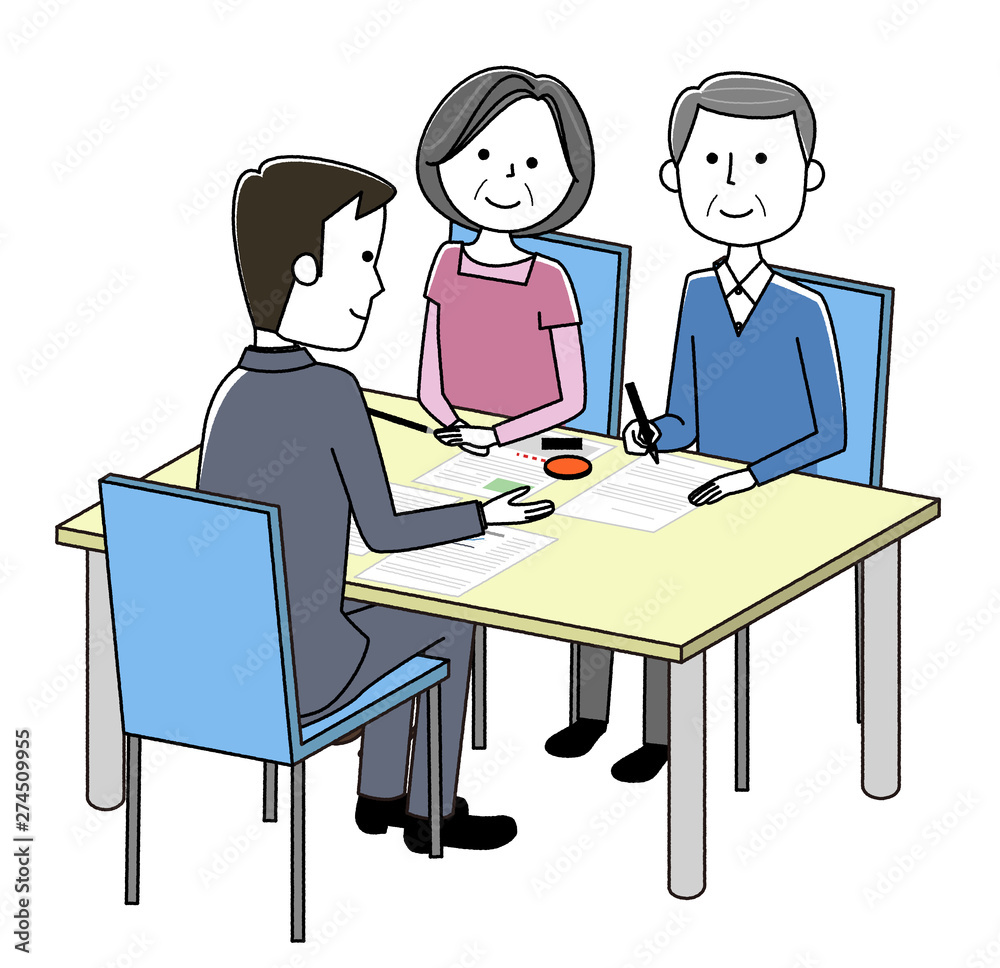 打ち合わせ　契約　説明