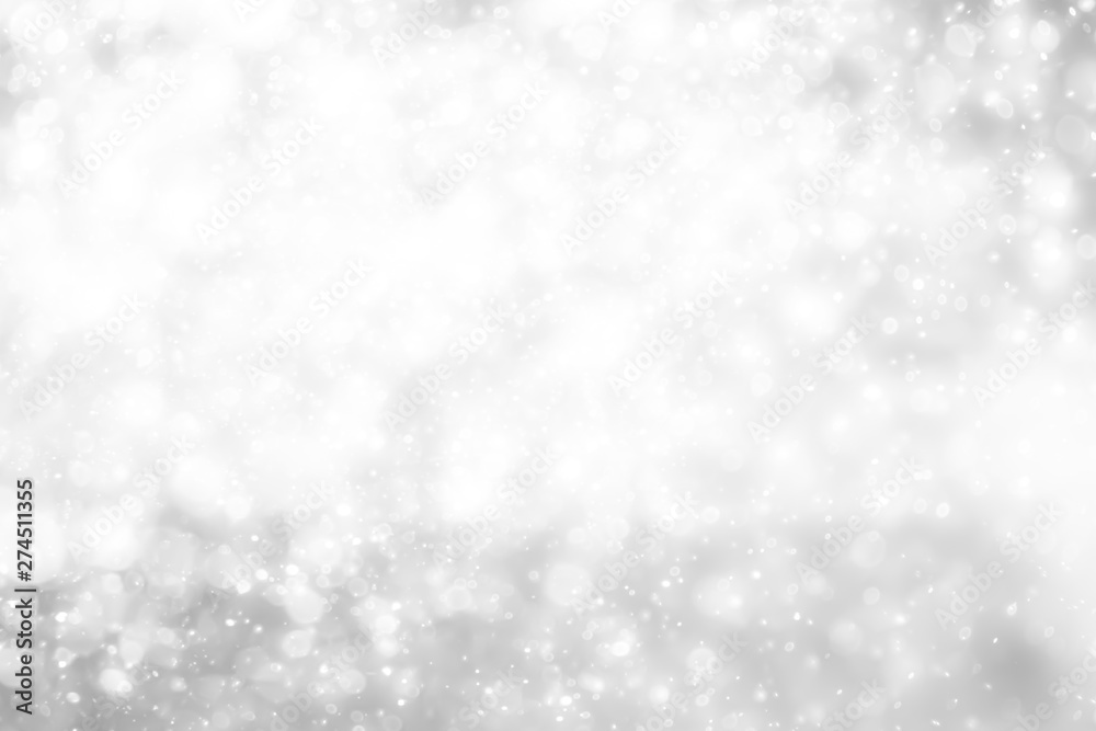 White and Silver lights on bokeh abstract background. White and Silver lights on bokeh abstract background.