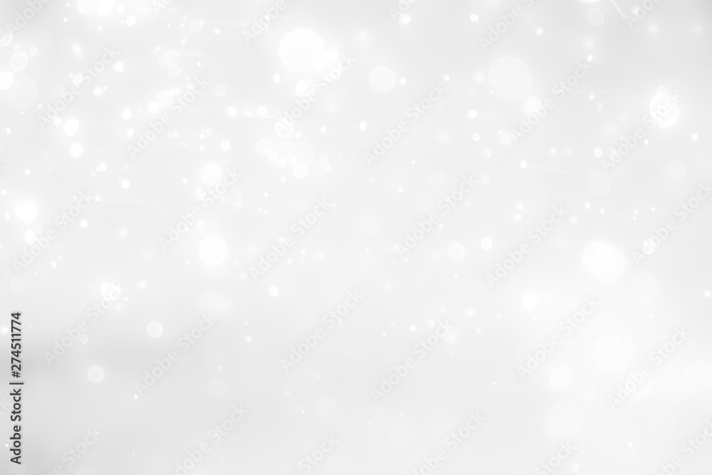 White and Silver lights on bokeh abstract background. White and Silver lights on bokeh abstract background.