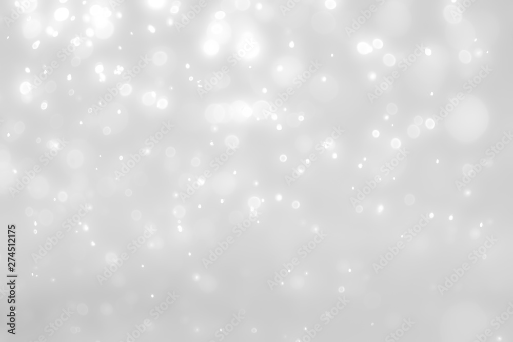 White and Silver lights on bokeh abstract background. White and Silver lights on bokeh abstract background.