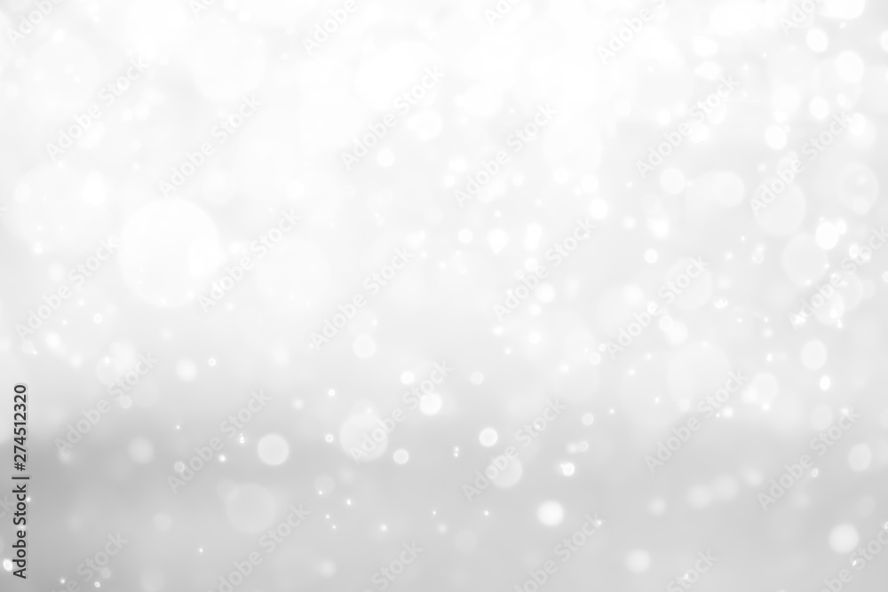 White and Silver lights on bokeh abstract background. White and Silver lights on bokeh abstract background.