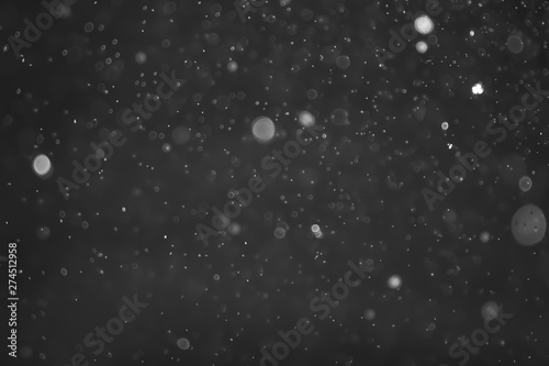 White and Silver lights on bokeh abstract background.