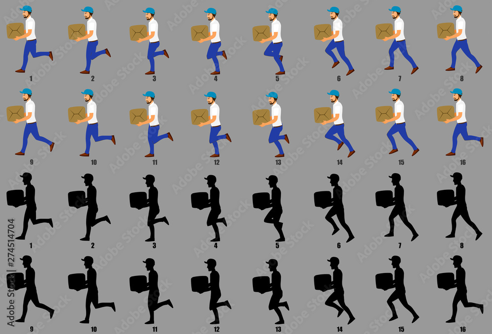 Character Run Cycle | Run Cycle Drawing – FAUCM