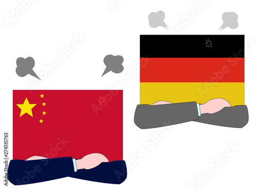 国と国との外交の状態を表している。