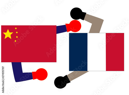国と国との外交の状態を表している。