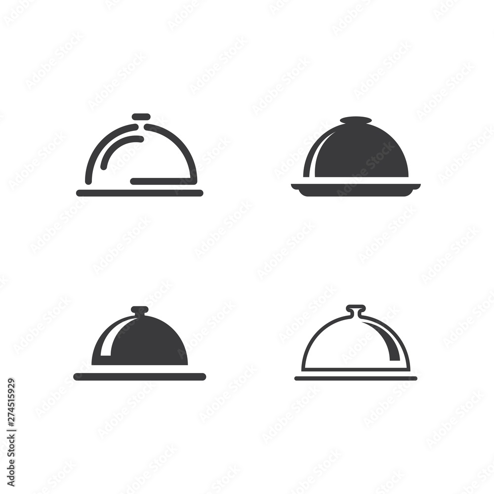 Dish icon vector Dish icon vector
