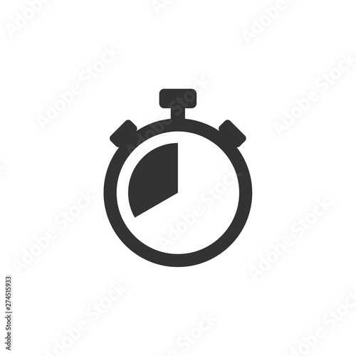 Time icon template black color editable. Clock symbol Flat vector sign isolated on white background. Simple logo vector illustration for graphic and web design.