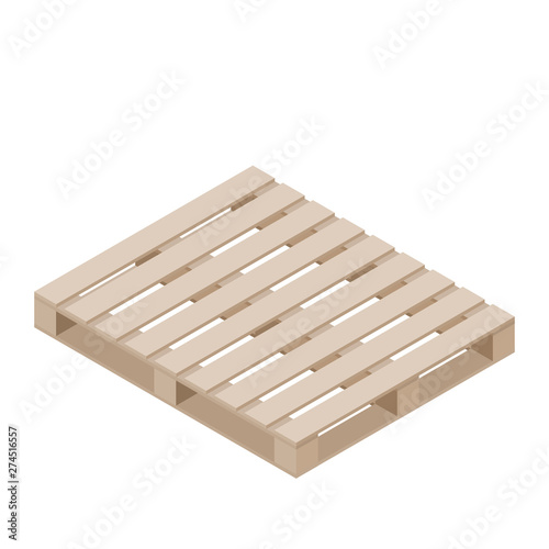 Isometric design of pallet for packaging stacking
