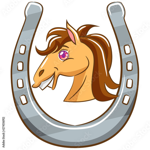 horseshoe vector graphic design