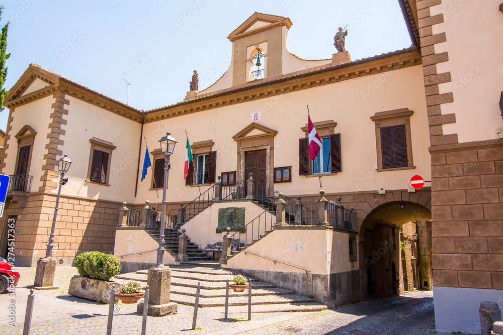 Tuscania, Viterbo, Italy: the city hall