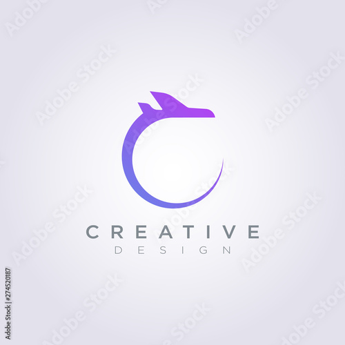 Airplane Vector Illustration Design Clipart Symbol Logo Template