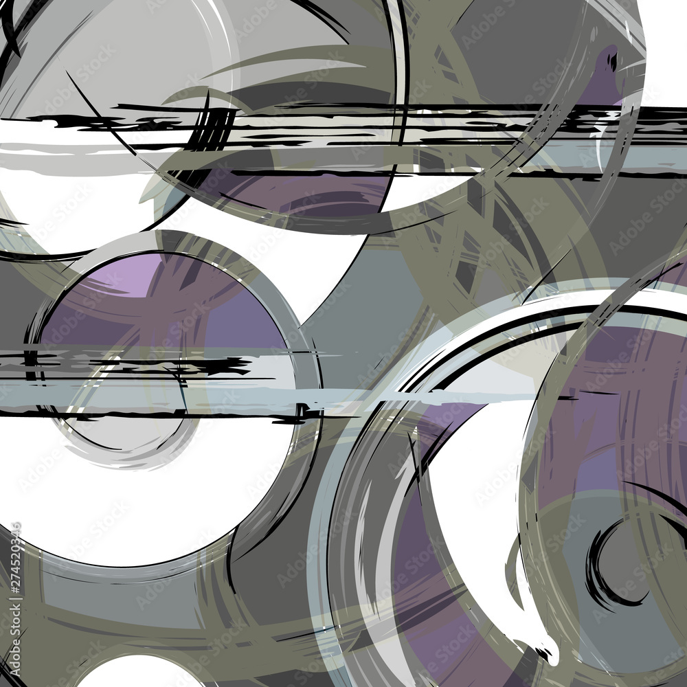 Fototapeta premium Abstract geometric colored background in the style of graffiti. Qualitative illustration for your design