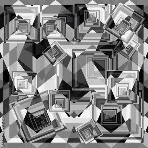 Abstract geometric colored background in the style of graffiti. Qualitative illustration for your design
