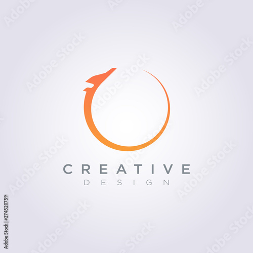 Airplane Vector Illustration Design Clipart Symbol Logo Template