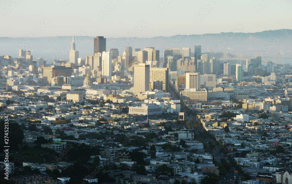 Naklejka premium Overlooking San Francisco