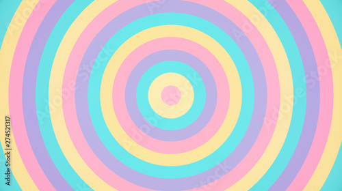 Abstract geometric ray burst rainbow background. Soft gradient pastel Colorful Comic graphic with radial stripe pattern